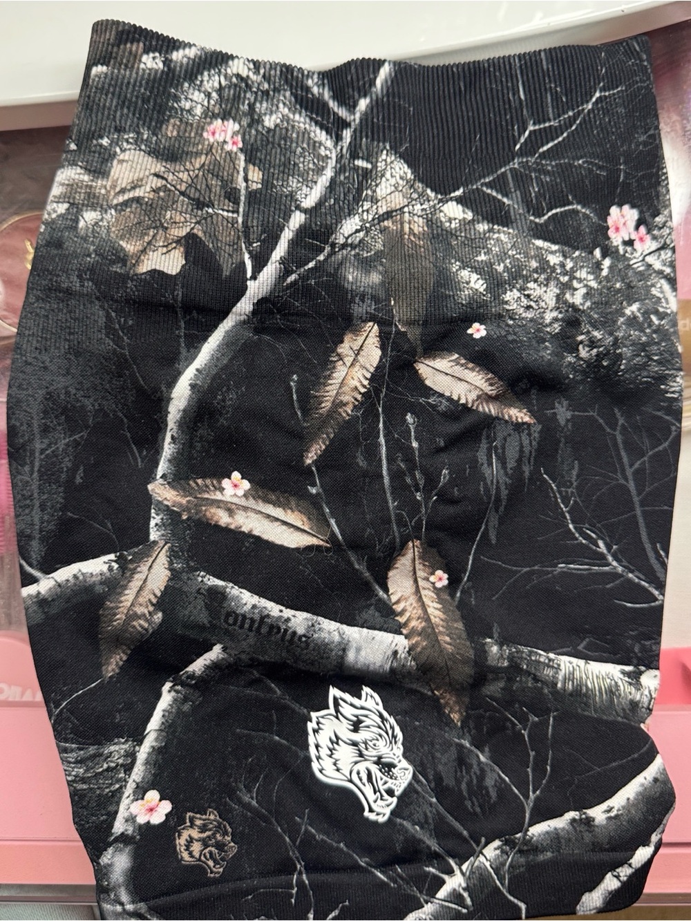 Darc Sport Black Floral Camo Bike Shorts